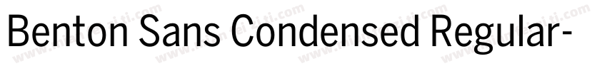 Benton Sans Condensed Regular字体转换